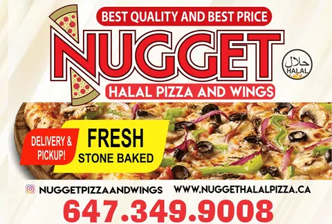 Nugget Halal Pizza and Wings